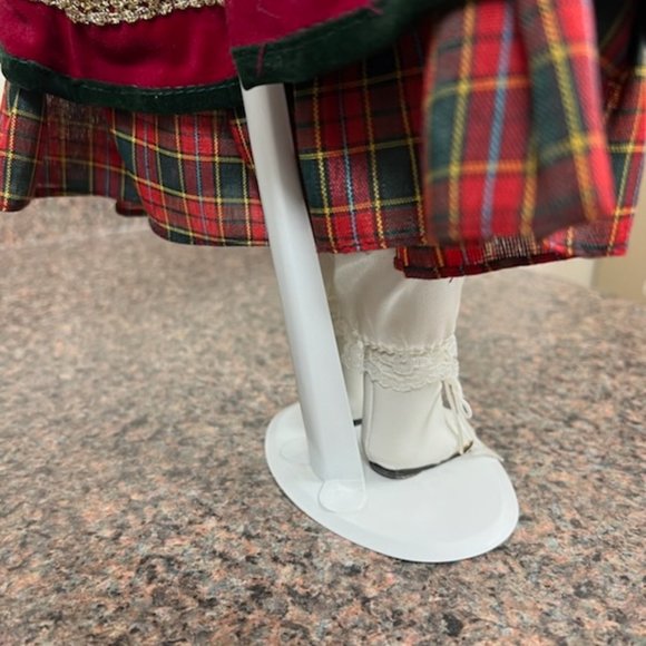 Victoria's Garden Porcelain Christmas Doll - Picture 10 of 11